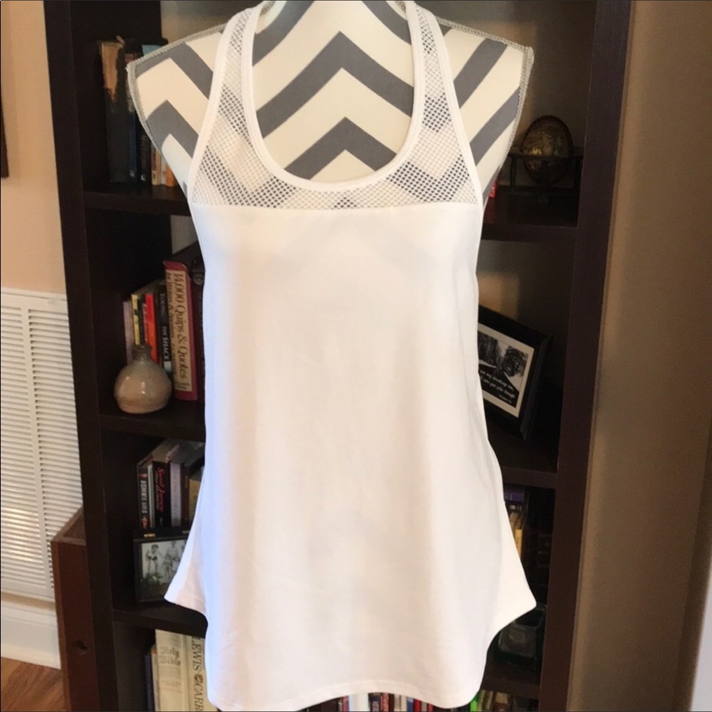 White Top/Swimsuit Cover-Up Size Small